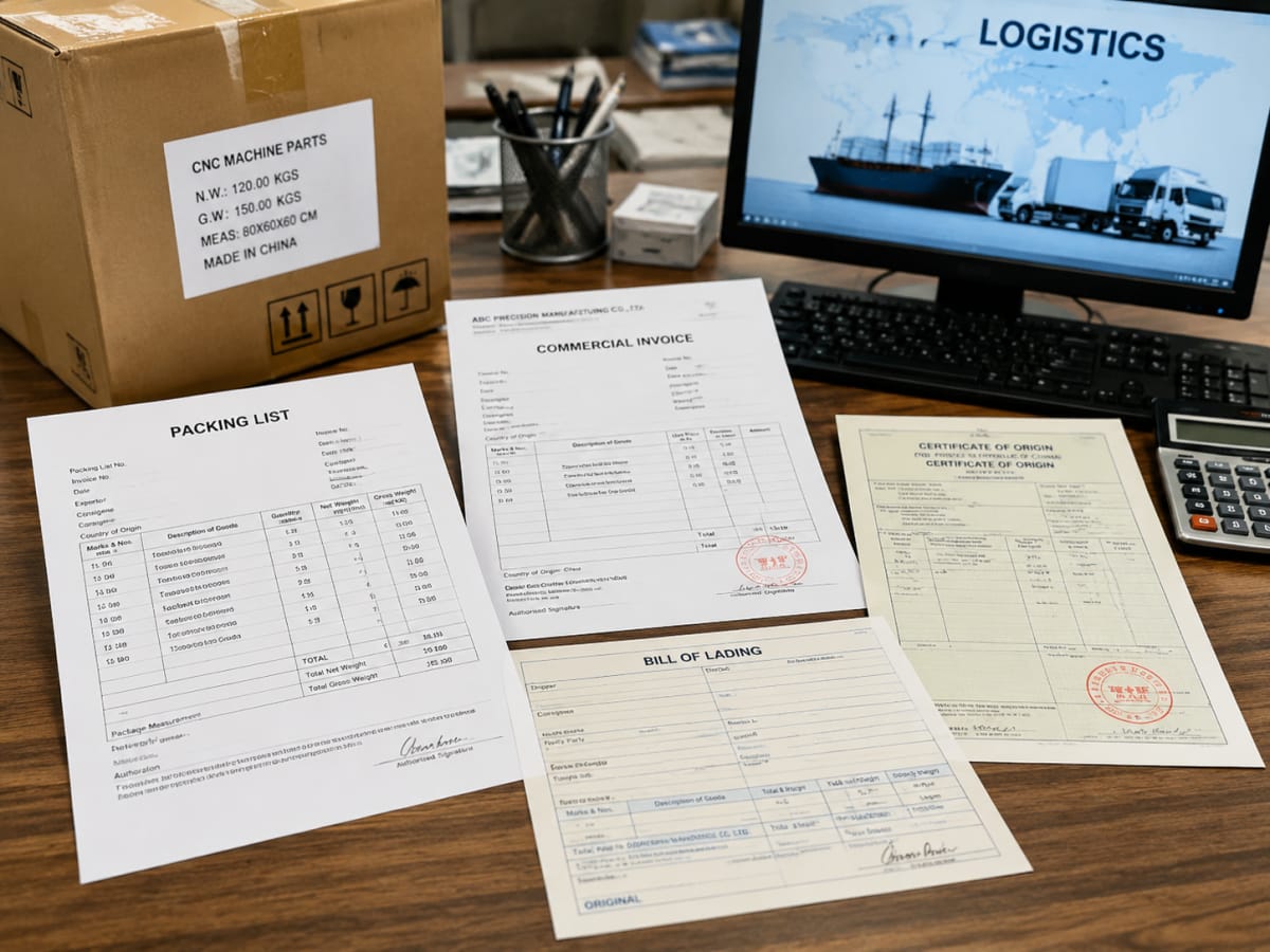cnc export documentation packing list invoice new