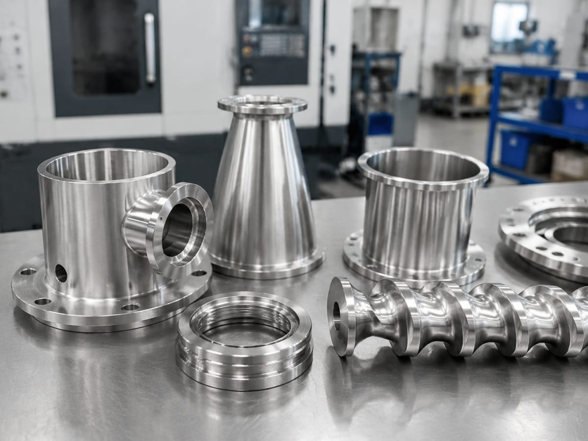 cnc food processing equipment stainless parts new