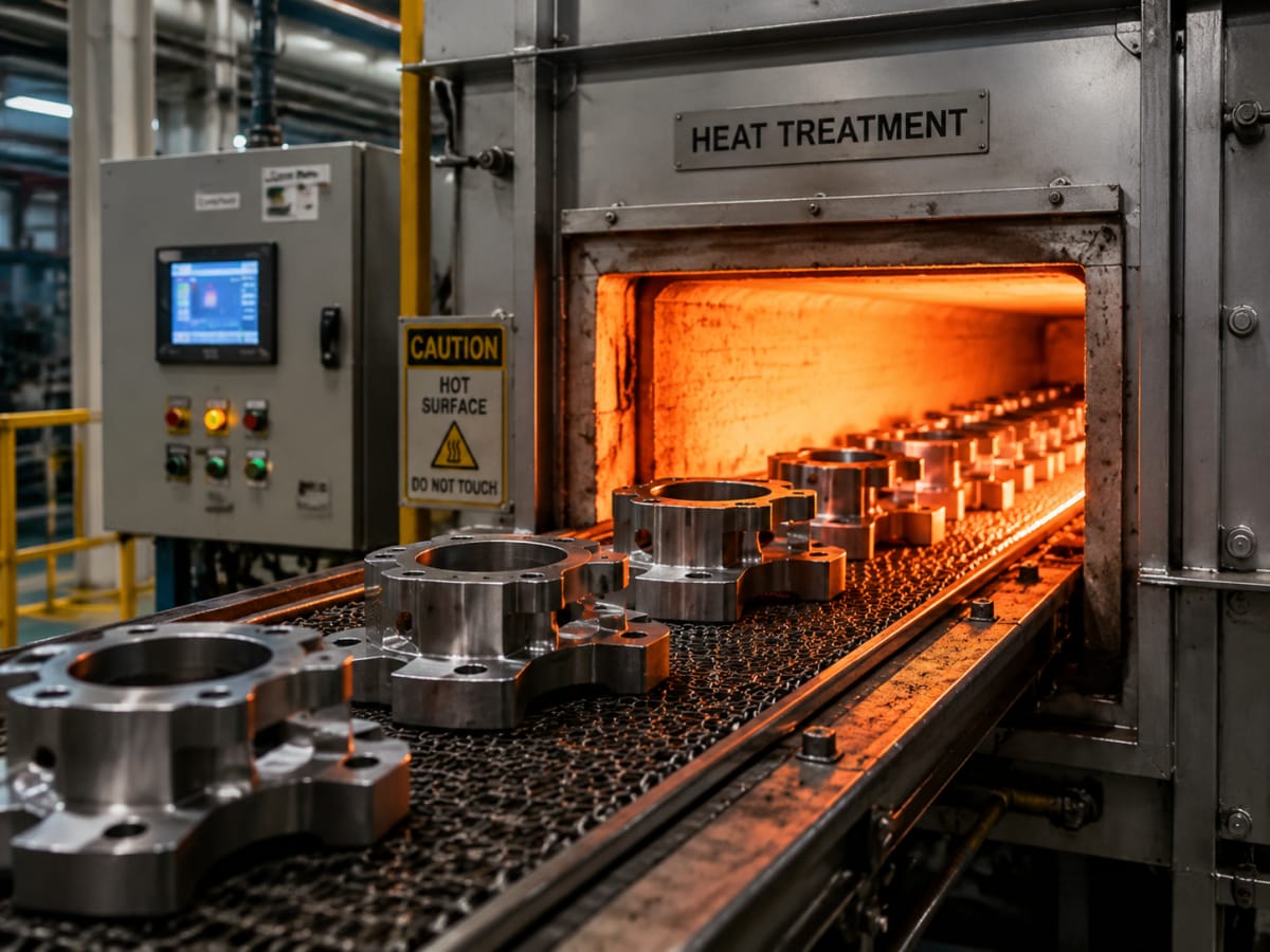 cnc heat treatment furnace metal parts processing new