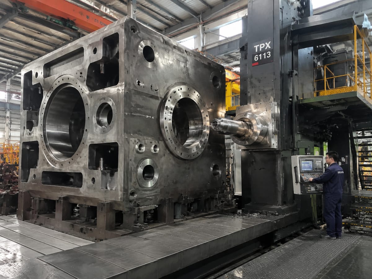 cnc horizontal boring mill large workpiece factory new